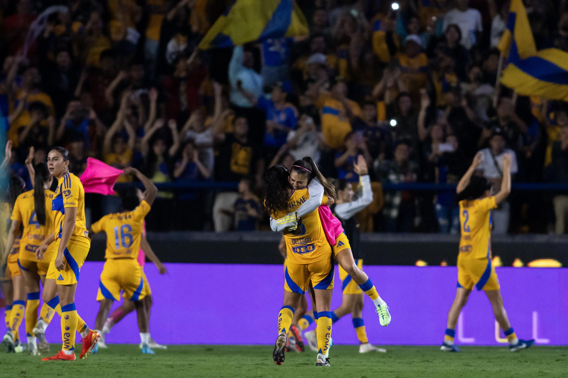 Tigres celebra su pase a la final del Apertura 2024. (Foto: EFE).