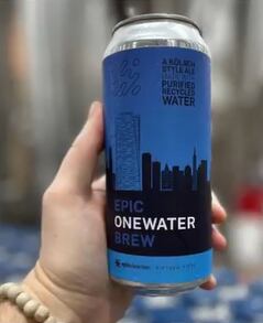 Esta es la cerveza Epic OneWater Brew. (Foto: Instagram @epiccleantec)