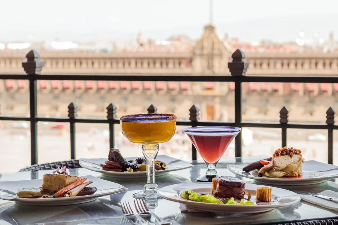 La terraza de Gran Hotel ofrece una vista panorámica del Zócalo. (Foto: Instagram / @granhotelcdmx).
