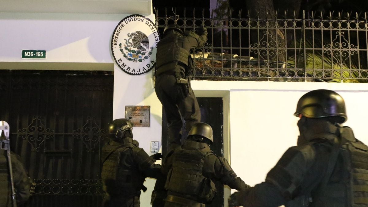 FOTOS: Así fue el asalto a la Embajada de México en Quito, Ecuador