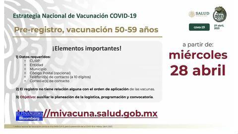 Un Dia Antes Adultos De 50 A 59 Se Pudieron Registrar Este Martes Para Vacuna Covid El Financiero