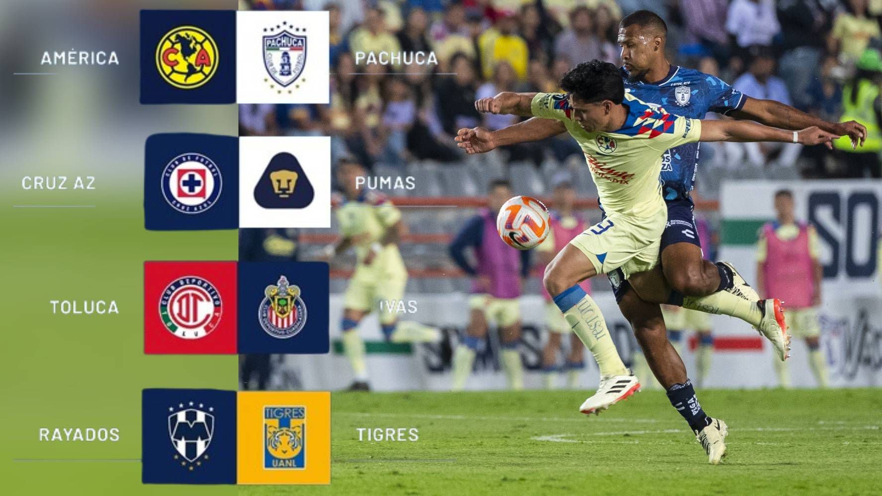 Los ocho equipos clasificados se enfrentan en la Liguilla: América busca la revancha con Pachuca. (Fotos: Mexsport / X @LigaBBVAMX).