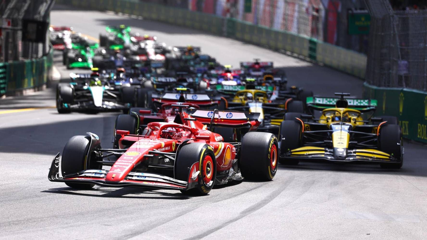 Charles Leclerc lideró la carrera en el Gran Premio de Mónaco 2024. (Foto: EFE).