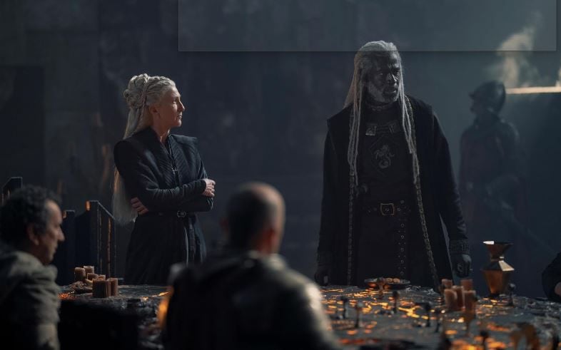 Rhaenys Targaryen y Corlys Velaryon en el nuevo episodio de 'La Casa del Dragón'. (Foto: IMDB)