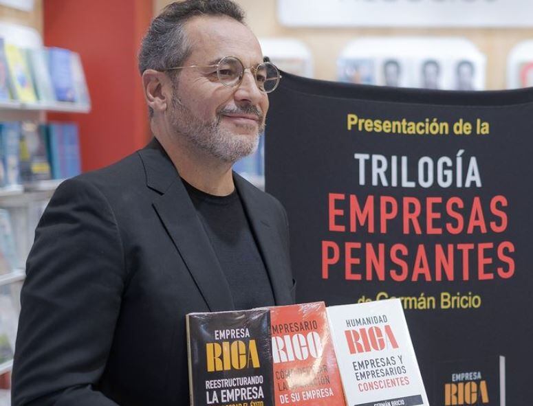 Germán Bricio es escritor de libros de consejos empresariales. (Foto: Instagram @thinkingcompanies)