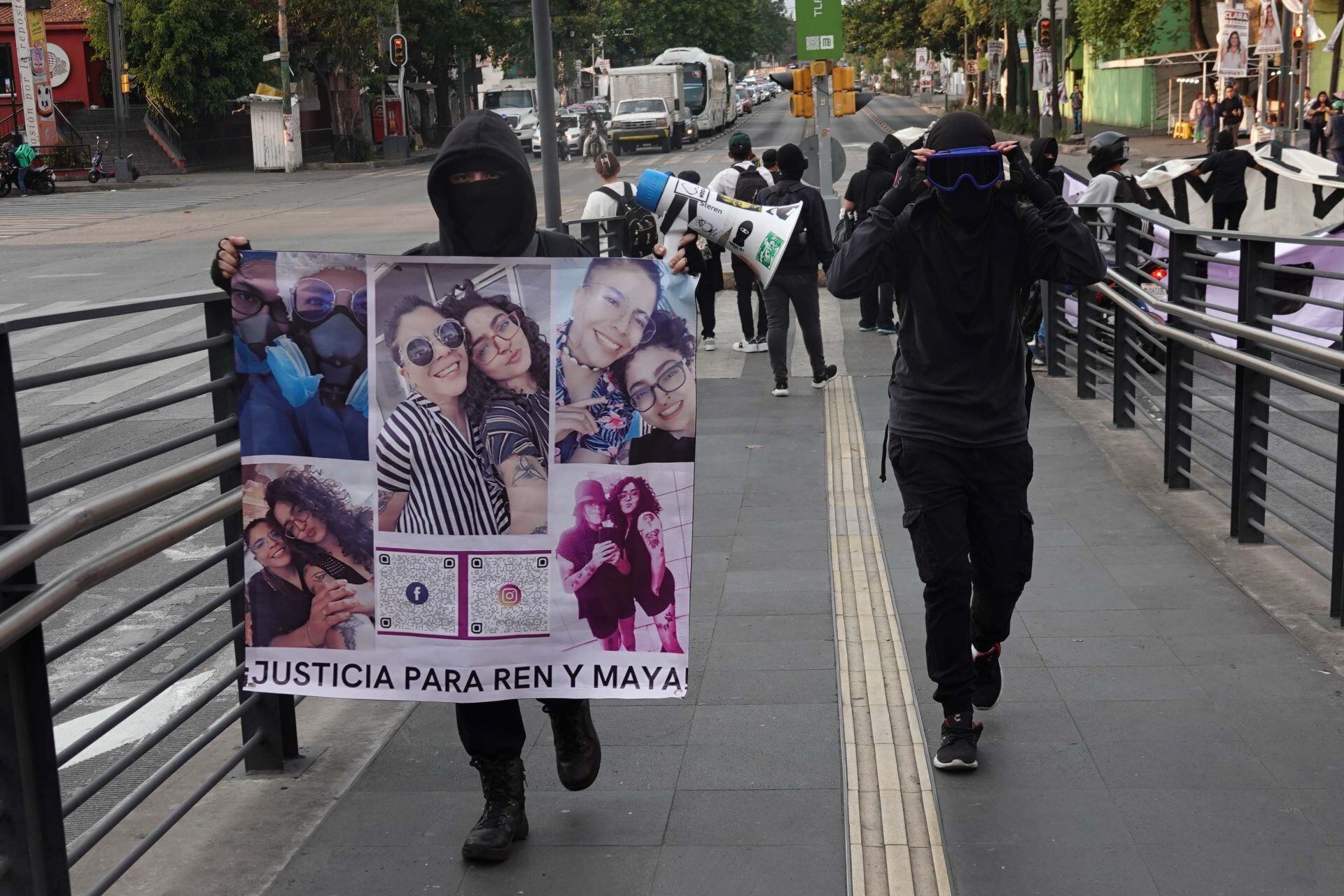 Justicia para Ren y Maya: Colectivas se manifiestan por el caso de dos mujeres arrolladas por el Metrobús  
