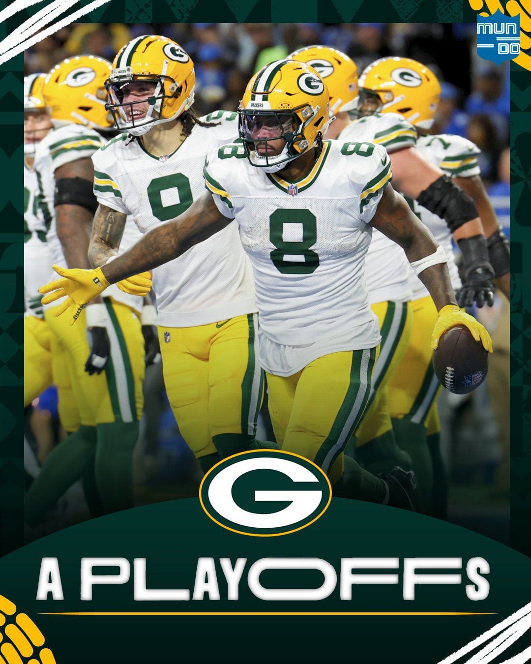 Green Bay Packers es uno de los clasificados a los playoffs. (Foto: X @nflmx)