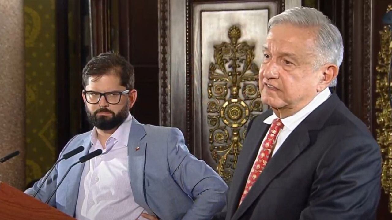 AMLO en Chile: El Presidente se reúne en el Palacio de La Moneda con Gabriel Boric