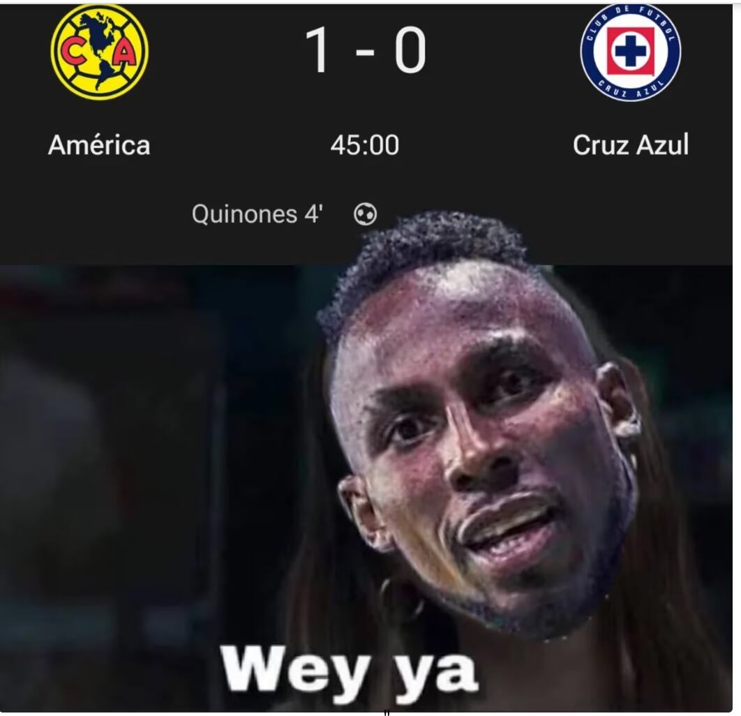 América se enfrentó a Cruz Azul en la jornada regular en el Estadio Azteca.