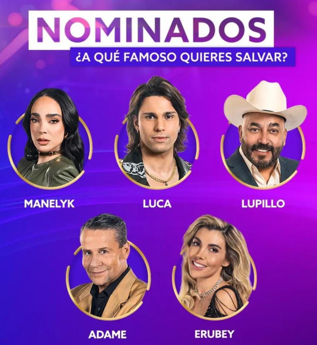 Los 5 nominados en la semana 6 de 'La Casa de los Famosos All stars'. (Foto: Telemundo)