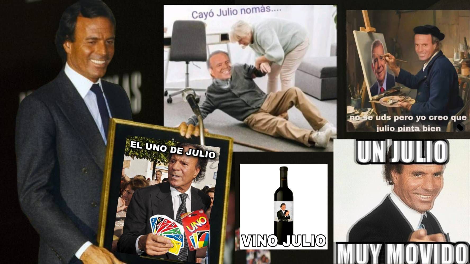 ‘Cayó julio y con mucha agua’: Los mejores memes del mes con Julio Iglesias y lo que él opina de ellos