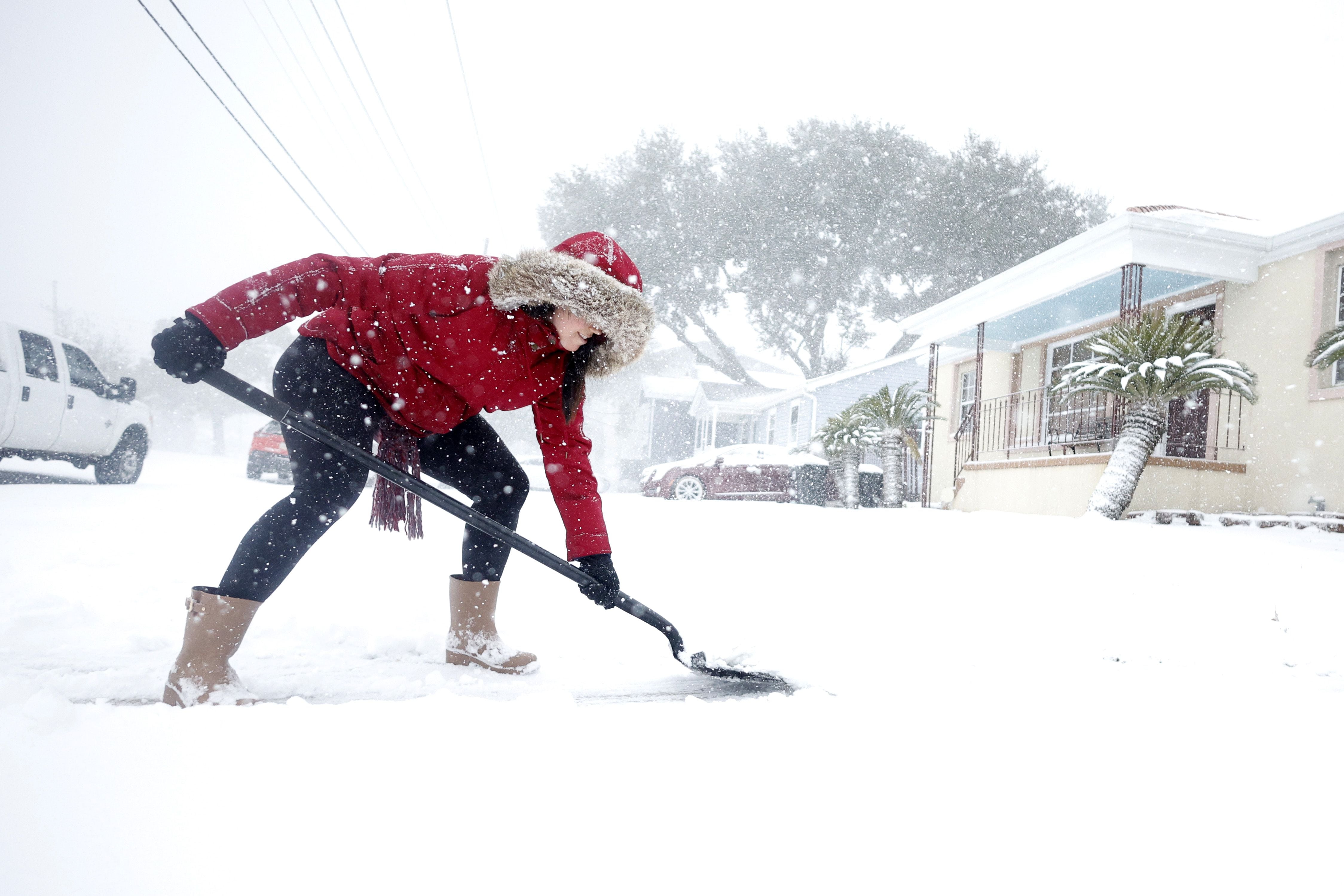 La nieve alcanzó niveles récord en Florida.