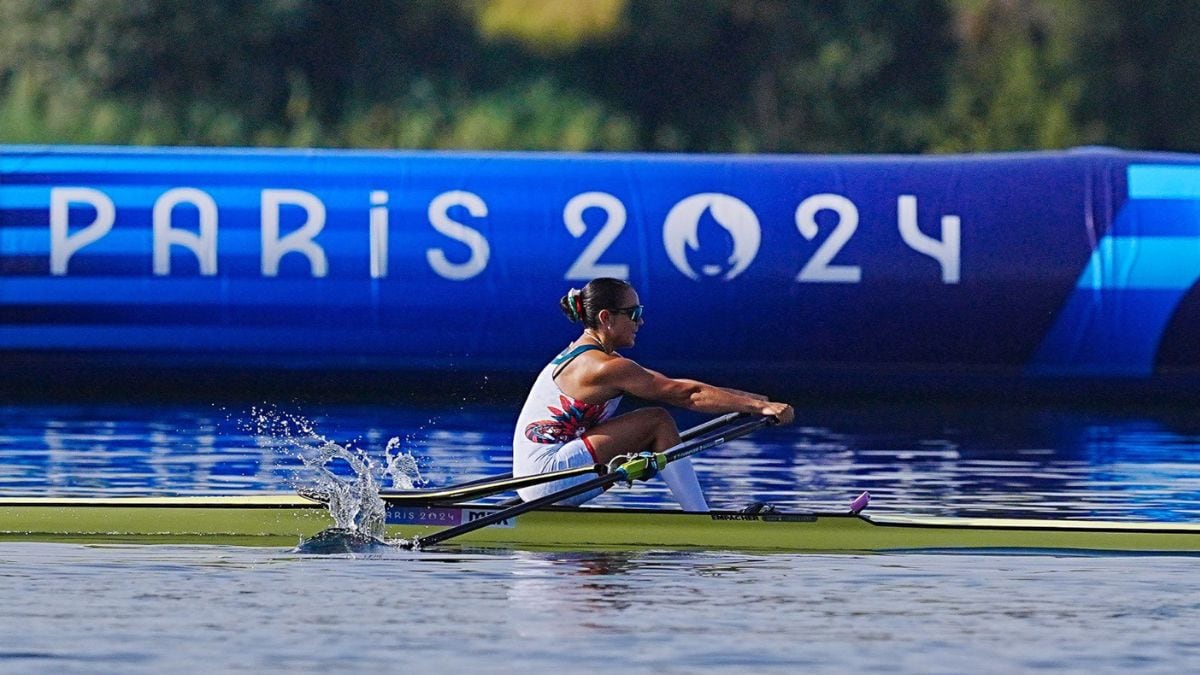 Kenia Lechuga en las últimas rondas de los Juegos olímpicos de París 2024. (Foto: @COM_mexico)