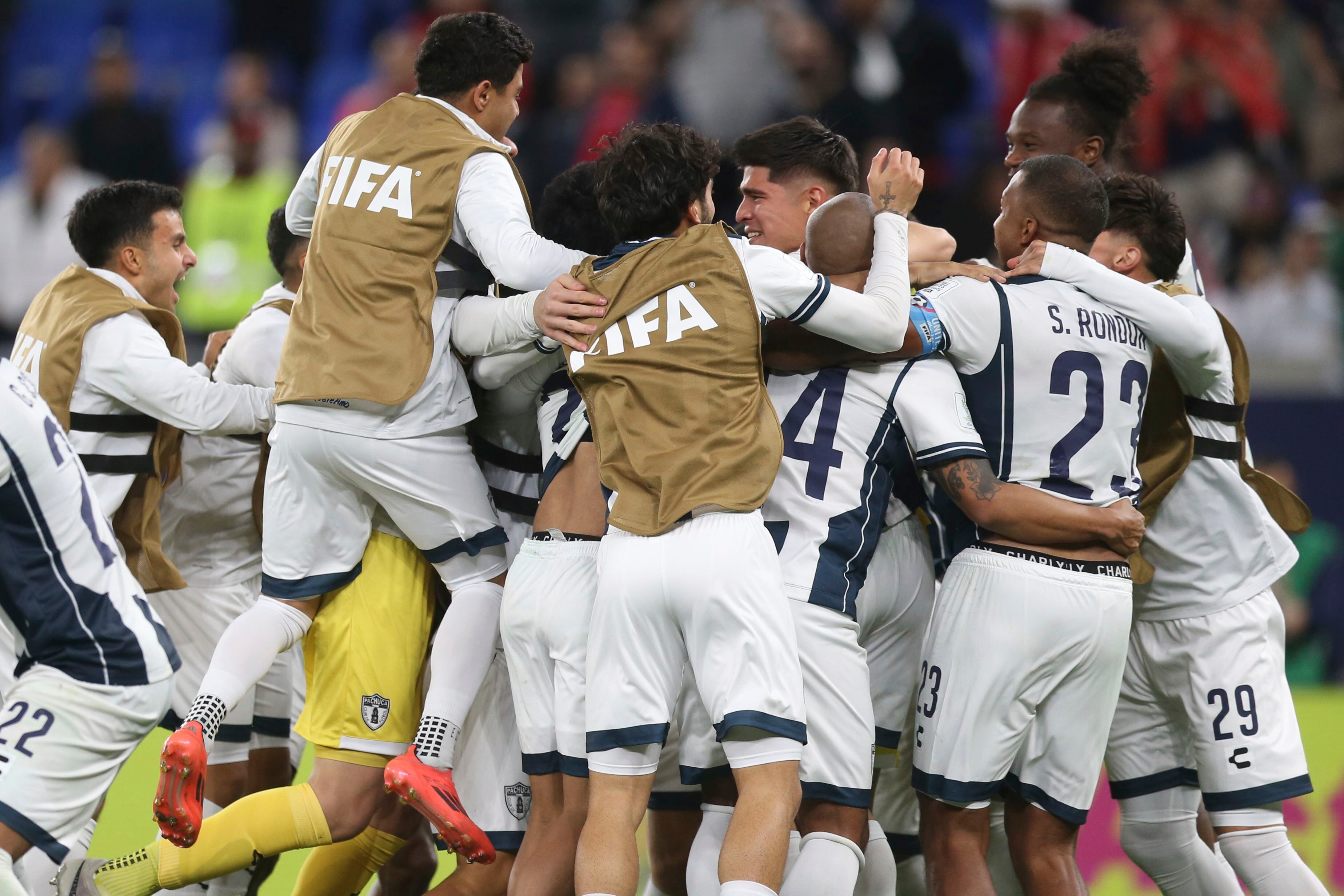 Los jugadores del Pachuca llegó a la final de la Copa Intercontinental. (AP Foto/Hussein Sayed)