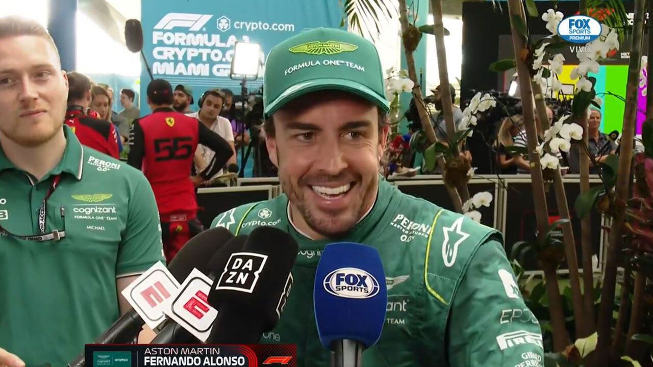 Alonso respondió a FOX Sports sobre la salida del Gran Premio de Miami.