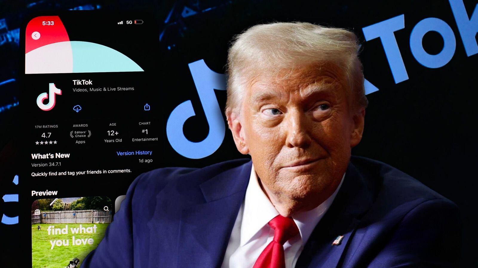 Donald Trump dijo que se tomará el tiempo necesario para evaluar y buscar una solución para el problema legal de la aplicación TikTok.