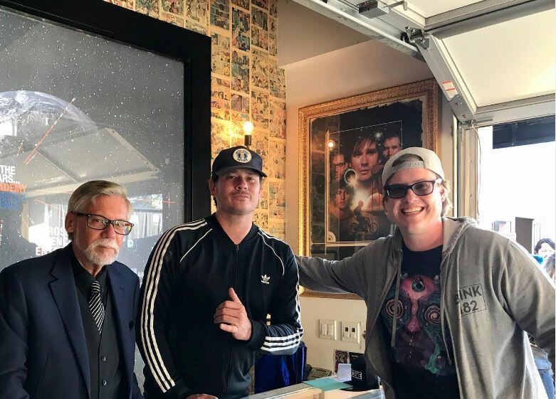 Brian Szasz con Tom DeLonge, vocalista y guitarrista de Blink-182. (Foto: Instagram @audioguy182)