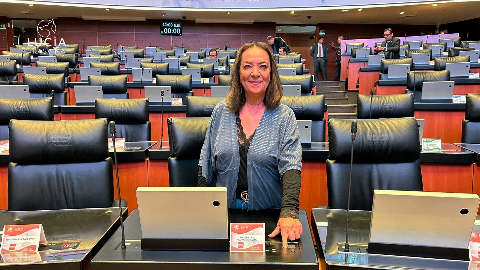 Lucía Trasviña, la senadora de Morena que insultó a legisladores del PAN: ‘Se hacen pen...’