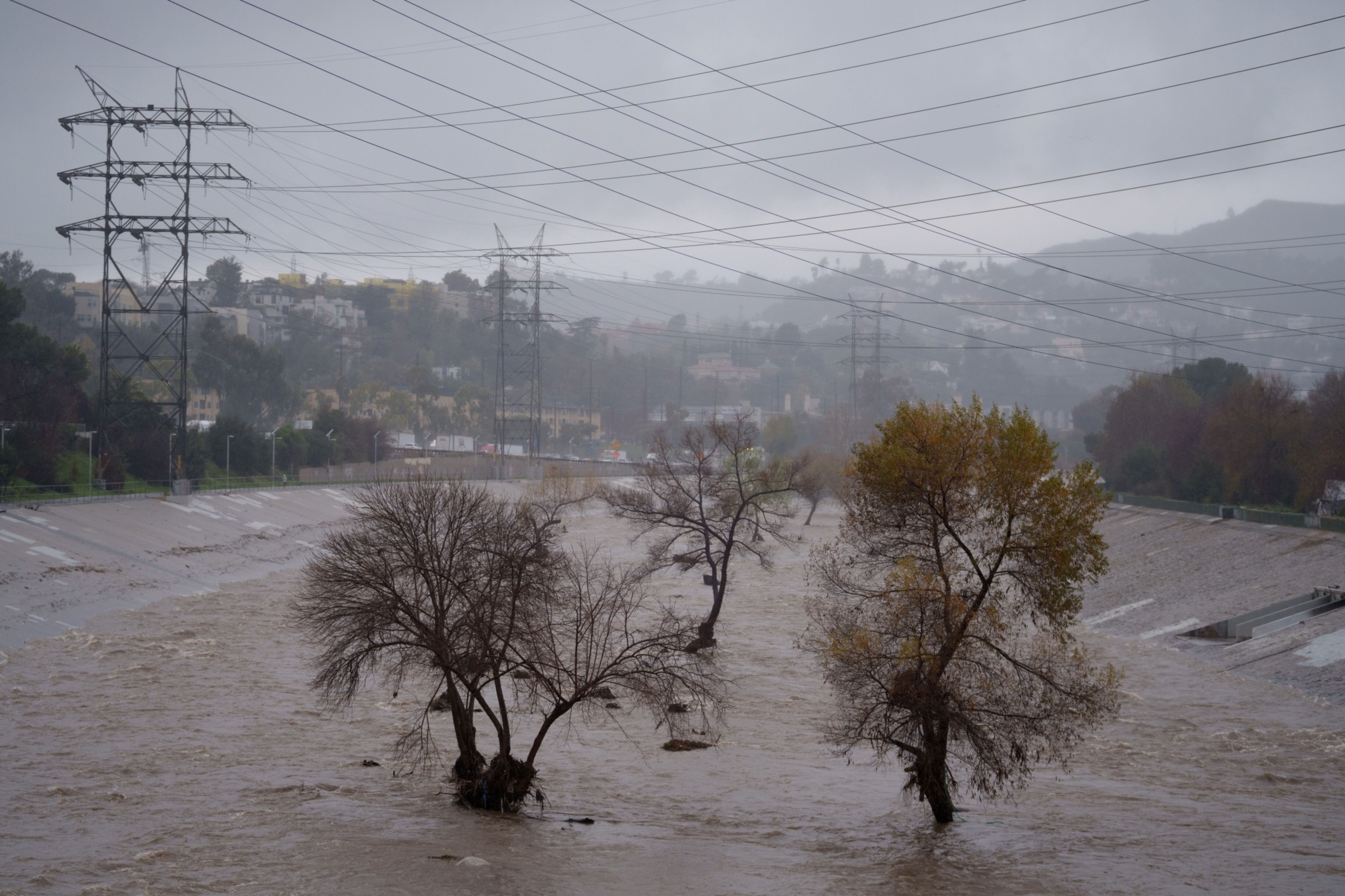 Hollywood, a la espera de lluvias ‘de película’: 21 millones de personas, en peligro por inundaciones