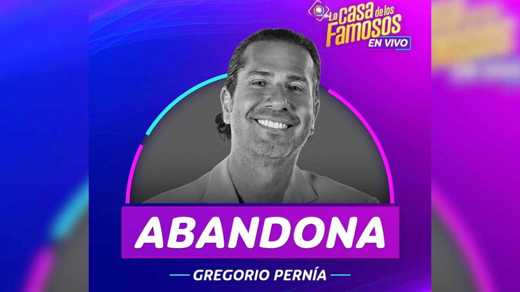 Gregorio Pernía abandonó 'La Casa de los Famosos 4'. (Foto: Facebook / @Telemundo Realities)