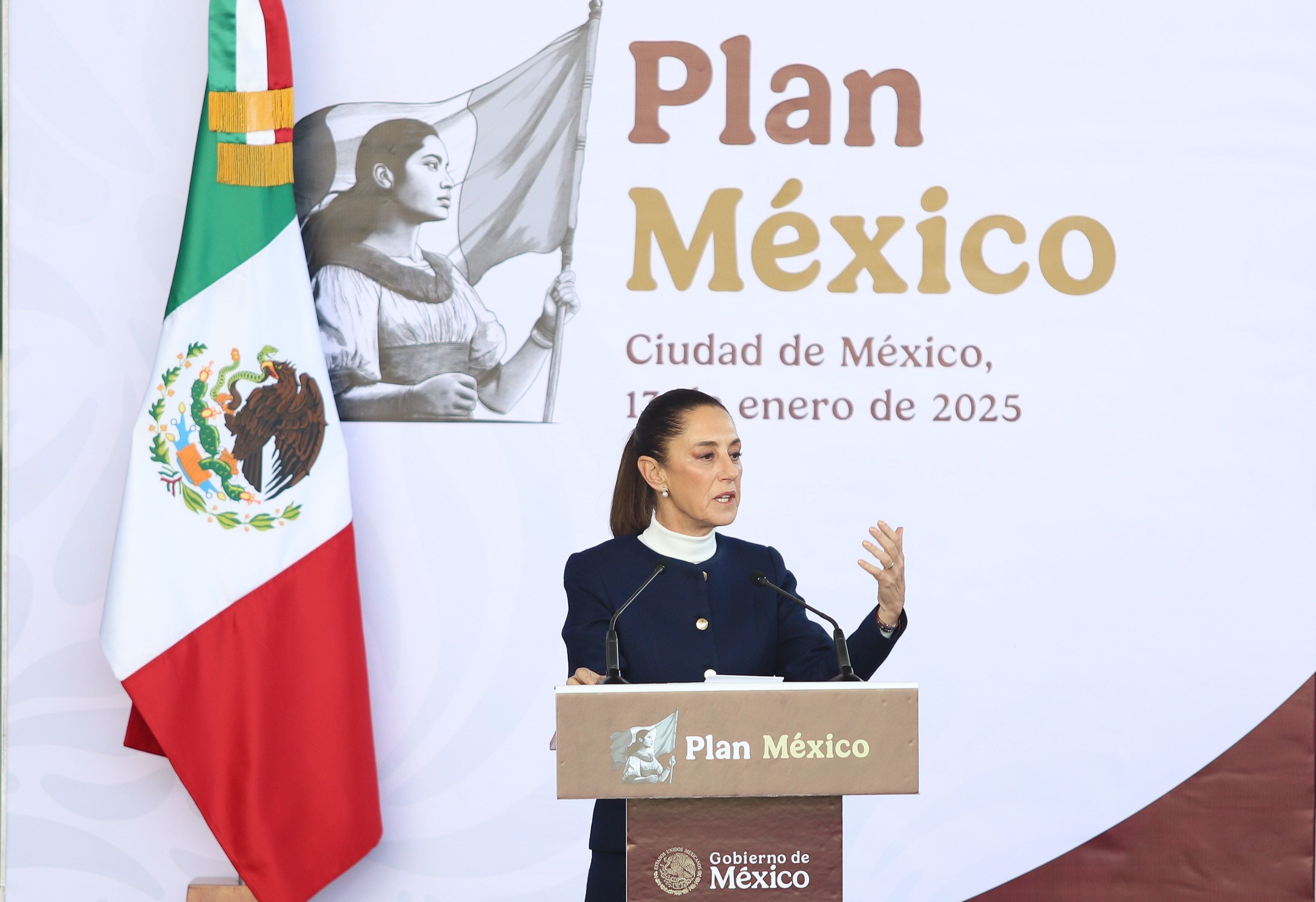 Las deducciones fiscales publicadas en el decreto forman parte del Plan México, que presentó la presidenta Claudia Sheinbaum. [Fotografía. Cuartoscuro]