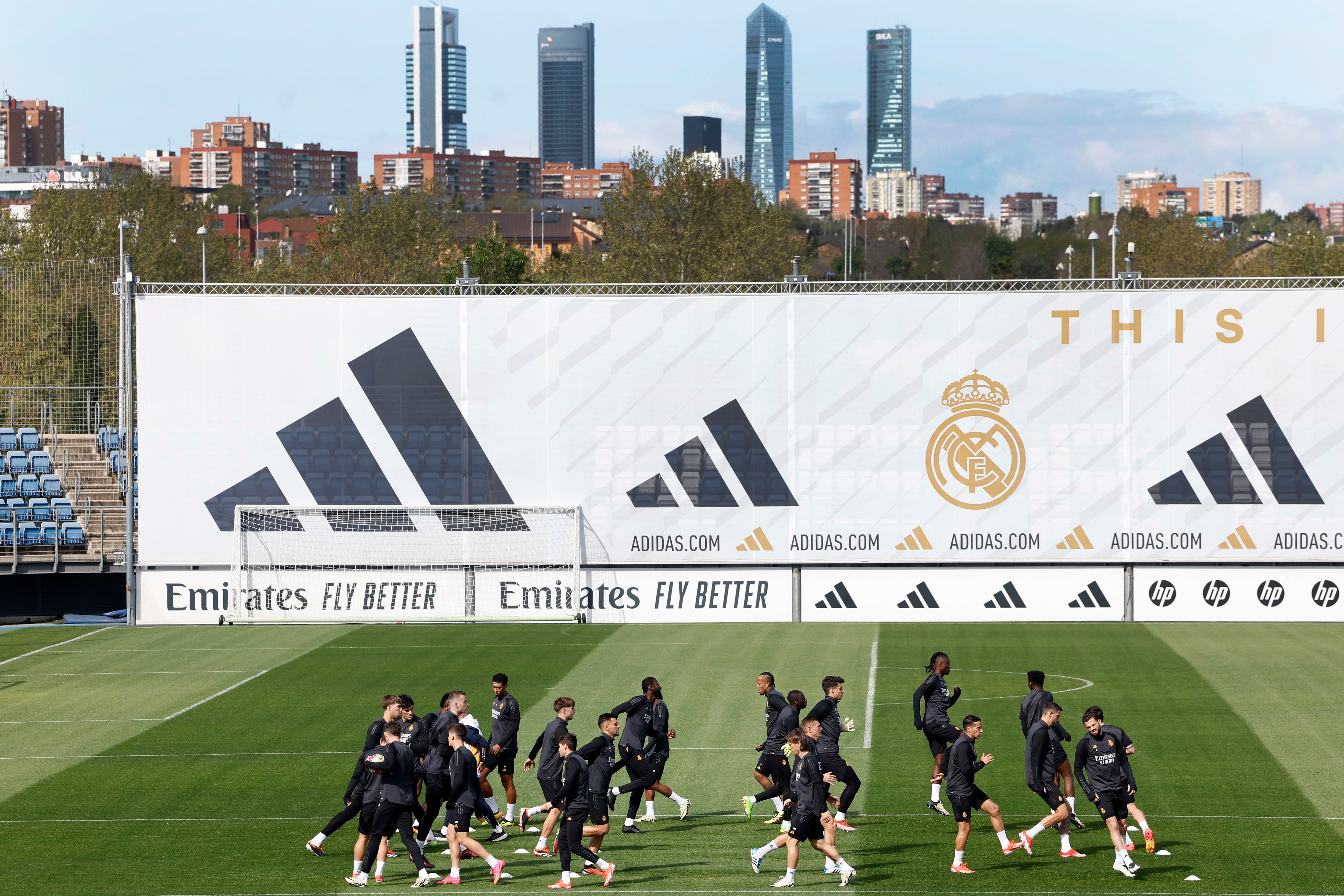 Real Madrid en preparación para la Champions League. (Foto: EFE)