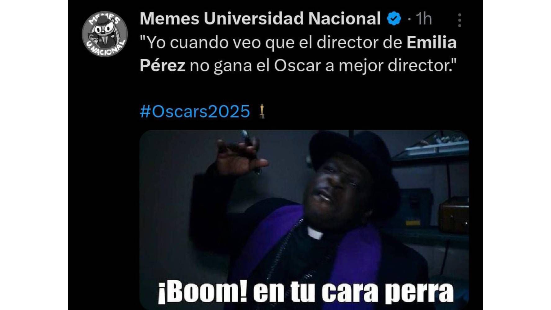 Memes de los premios Oscar 2025 y 'Emilia Pérez'. (Foto: X)