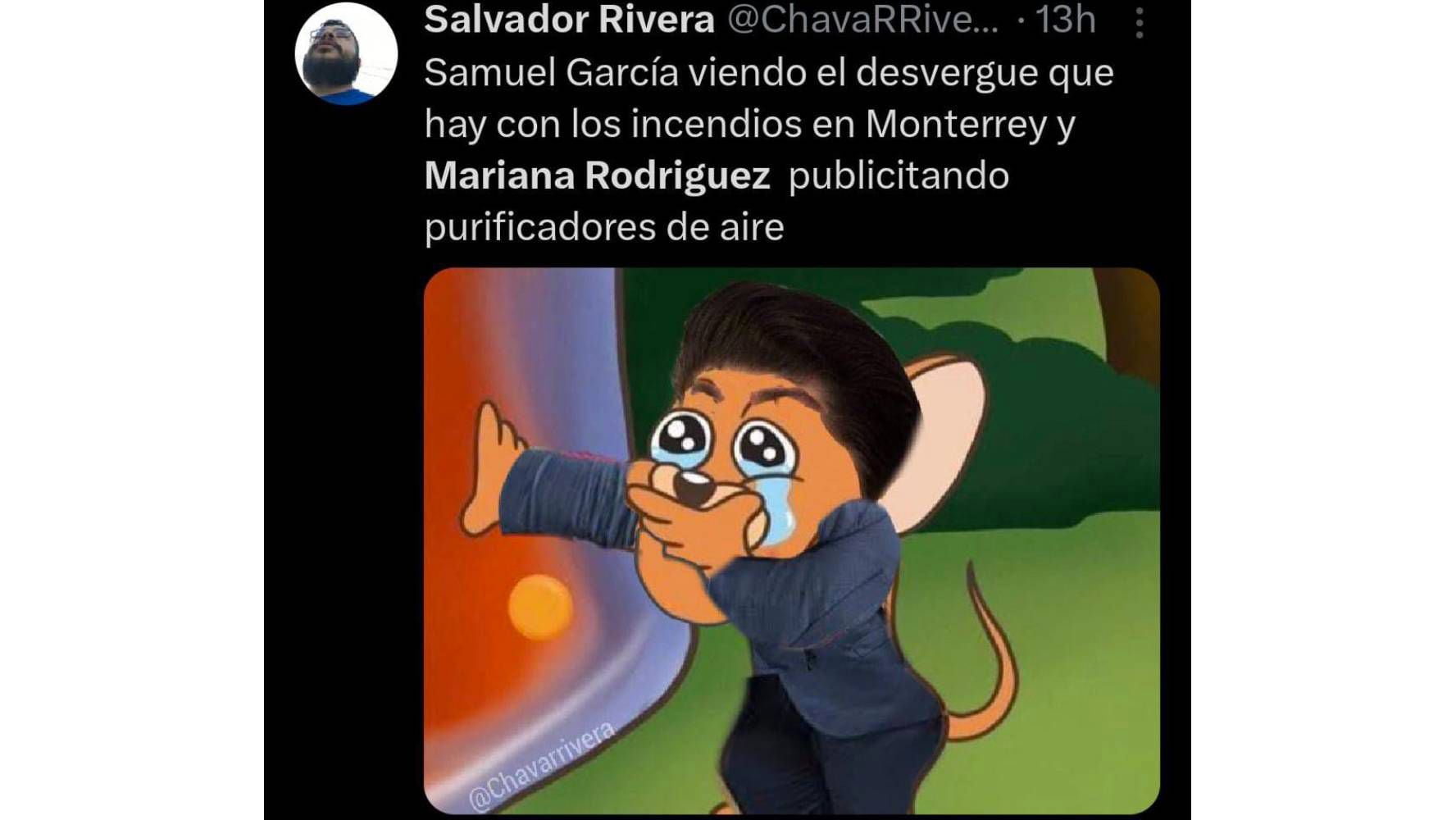 Memes de Mariana Rodríguez y su purificadora Dyson de 25 mil pesos. (Foto: Captura X)