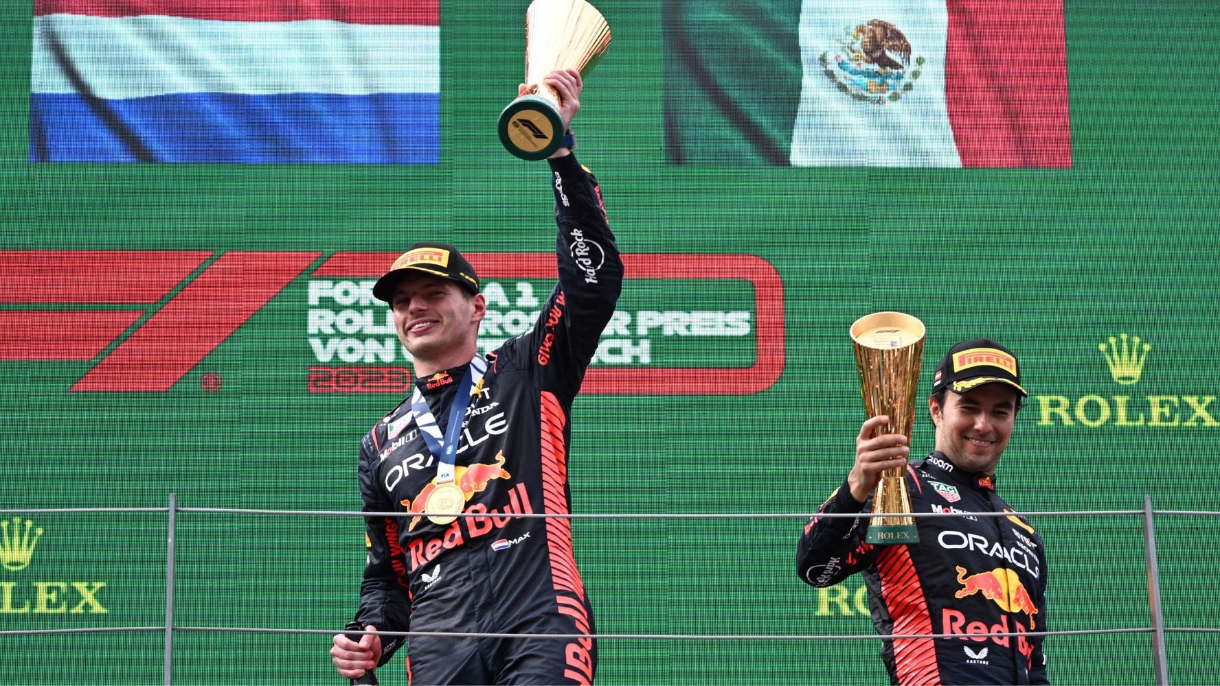 Sergio 'Checo' Pérez fue parte del podio en el Gran Premio de Hungría 2023. (Foto: EFE / Christian Bruna)