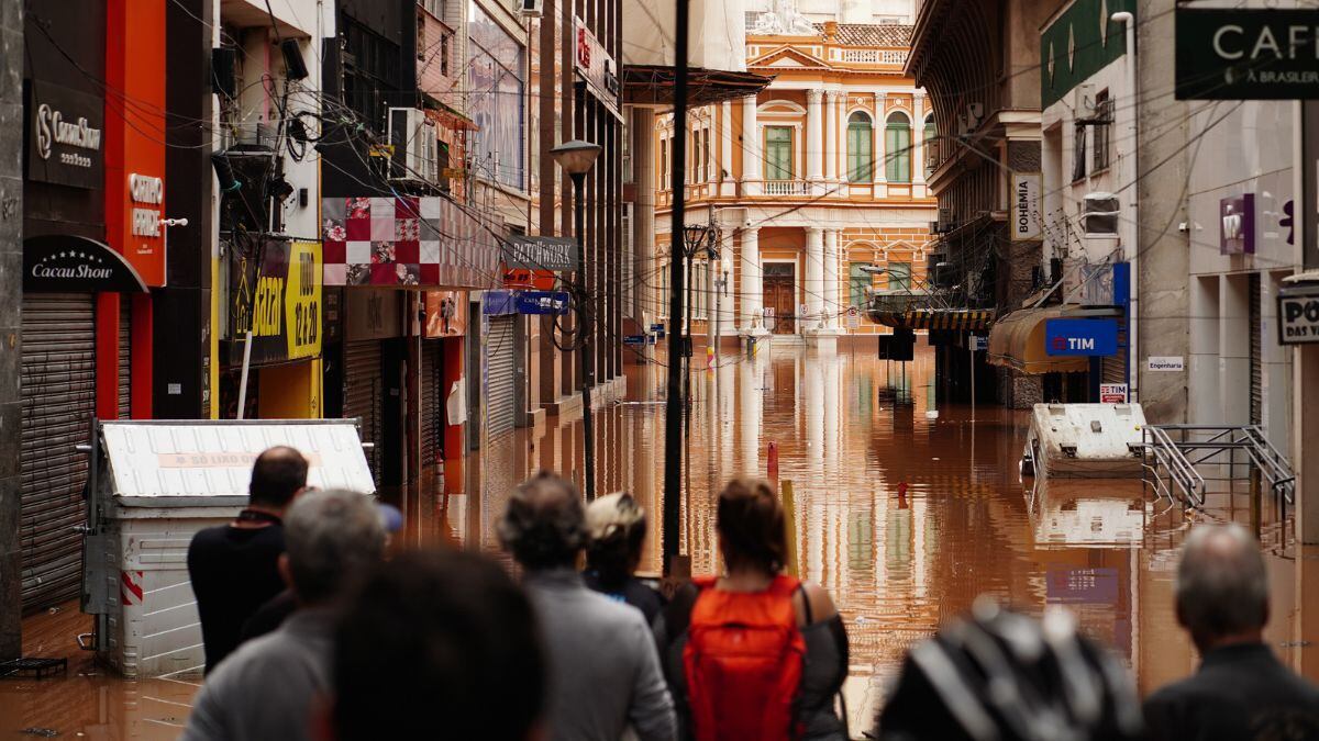Se considera que el cambio climático es uno de los factores que influyó para las fuertes lluvias en Brasil. (Bloomberg) 