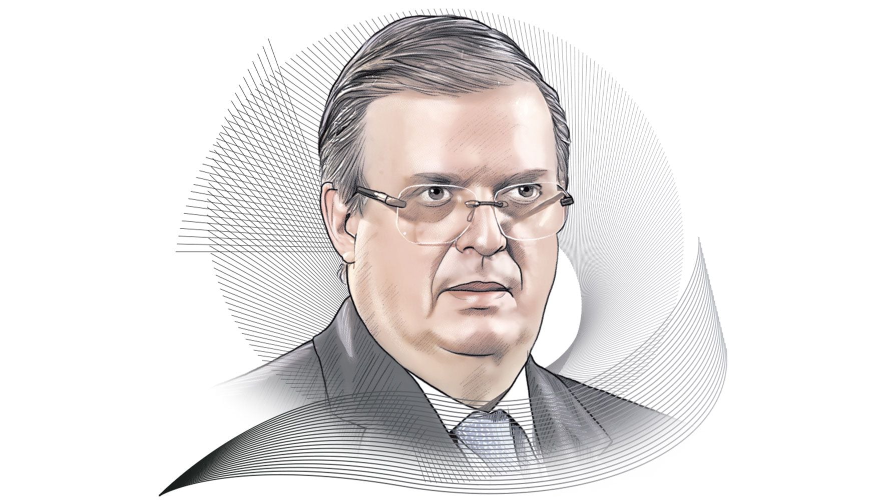 Marcelo Ebrard, secretario de Economía (Ilustración: Esmeralda Ordaz)