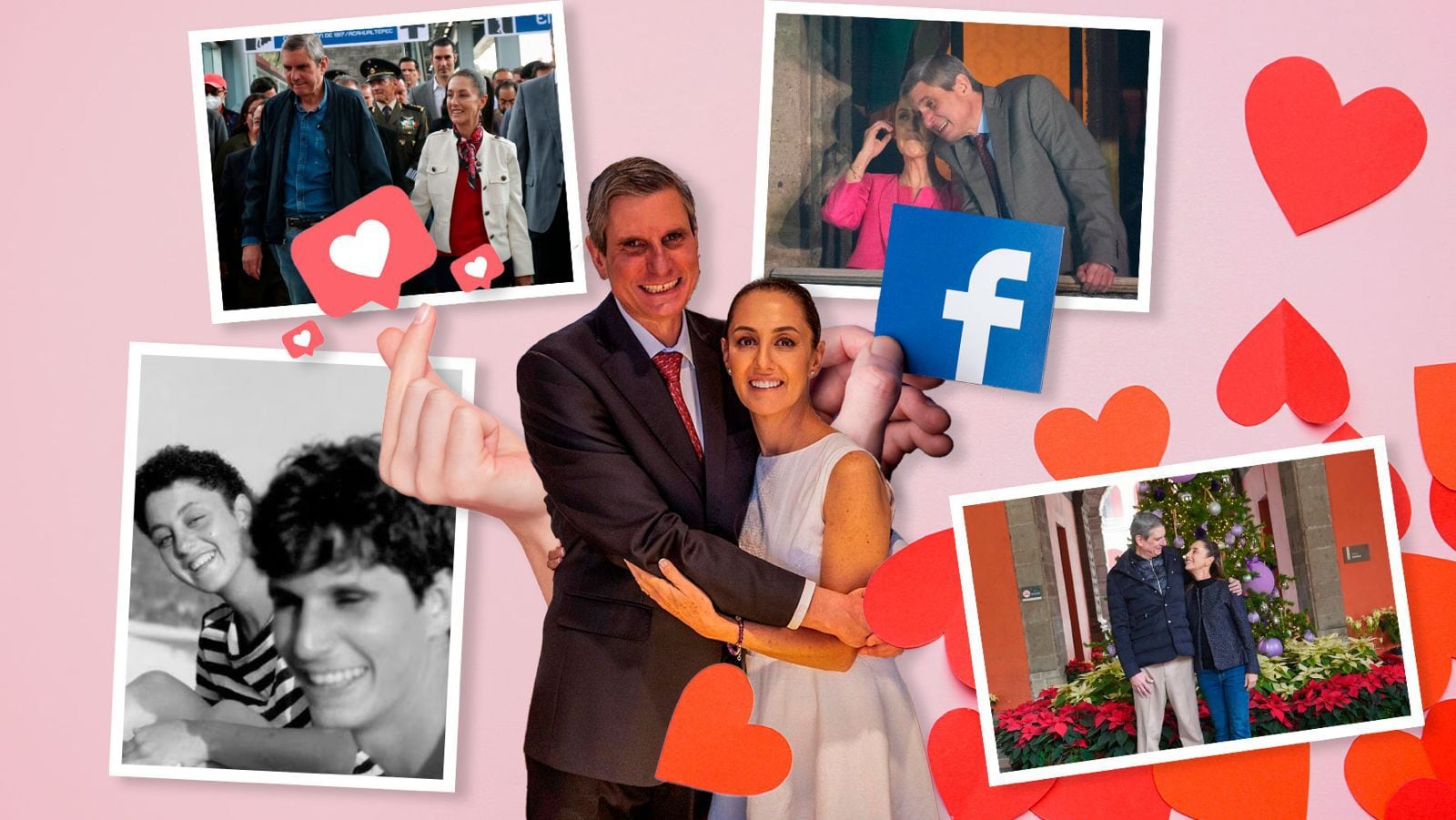 Claudia y Jesús: La historia de amor de la presidenta que se pausó 30 años y reinició en Facebook