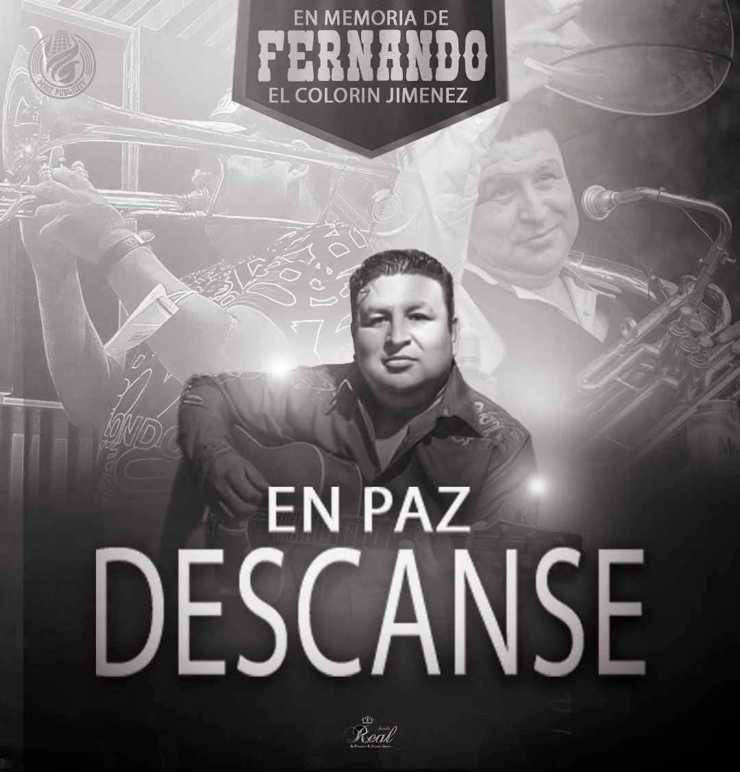 La Banda Real se despidió del músico Fernando 'Colorín' Jiménez. (Foto: Facebook @BandaRealDeFernandoElColorinJimenez)