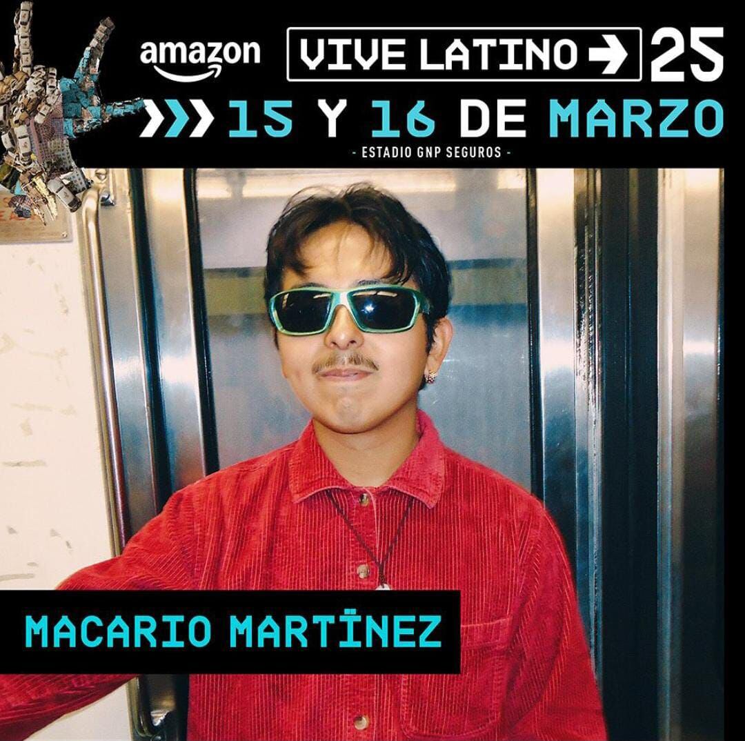 Macario Martínez fue confirmado para el Vive Latino 2025. (Foto: Instagram @vivelatino)