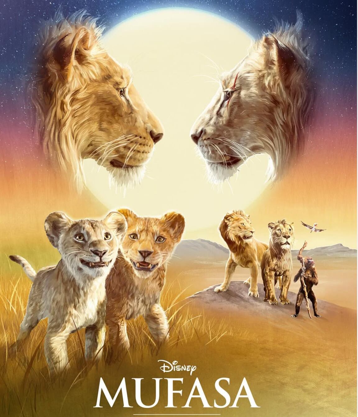 'Mufasa' retrata la historia del padre de Simba del Rey León en la nueva película de Disney. (Foto: Instagram @disneystudios)