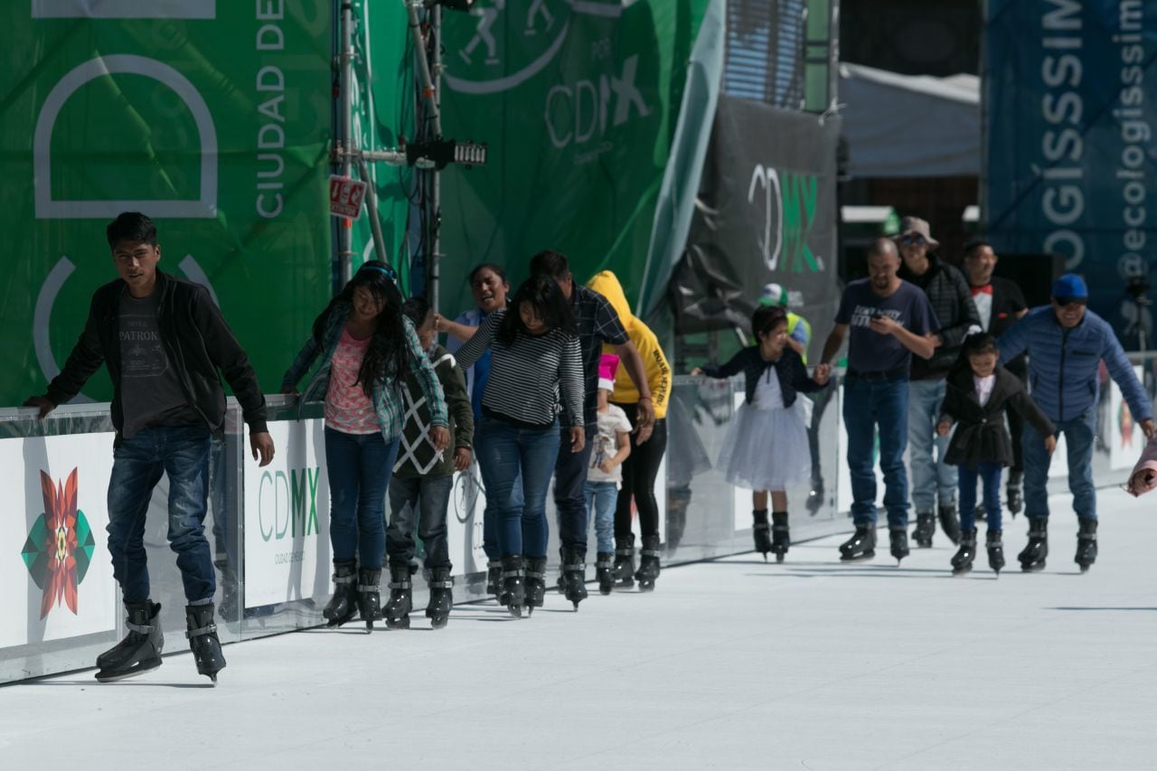 La última vez que la CDMX puso la pista de hielo fue en diciembre de 2019, días antes de que empezara la pandemia de COVID.