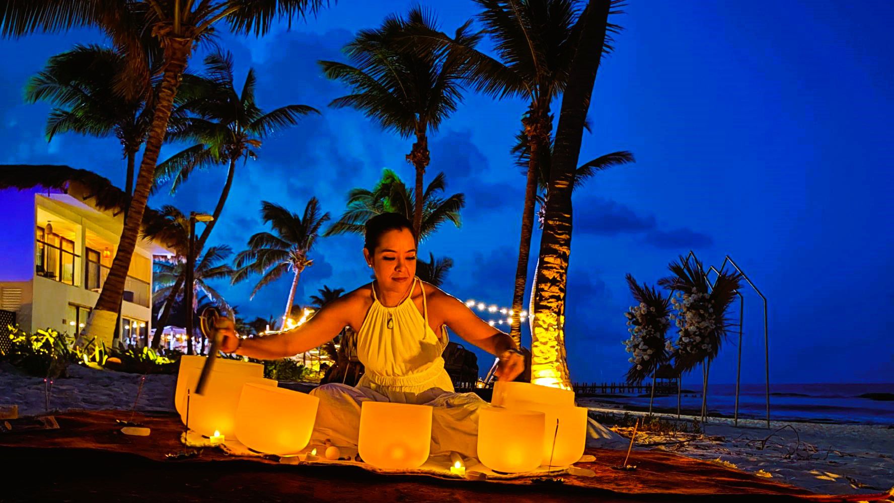 The Beachfront ofrece servicios de bienestar, como masajes y terapias de sonido frente al mar. (Foto: Nayeli Reyes).