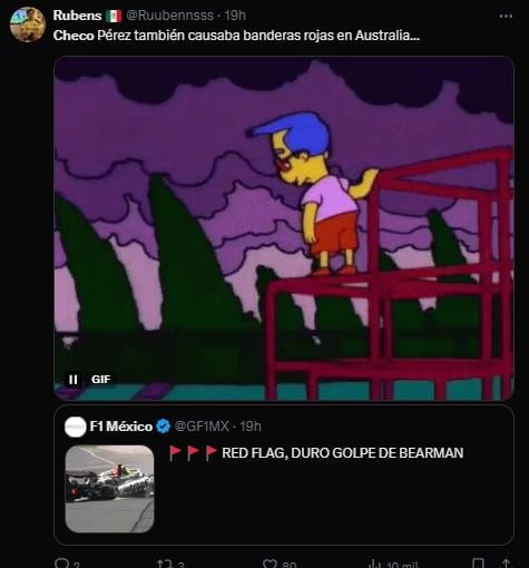 Estos son los memes que se crearon luego de la participación de Liam Lawson y el arranque de la F1 sin 'Checo' Pérez. (Foto: Captura de pantalla)