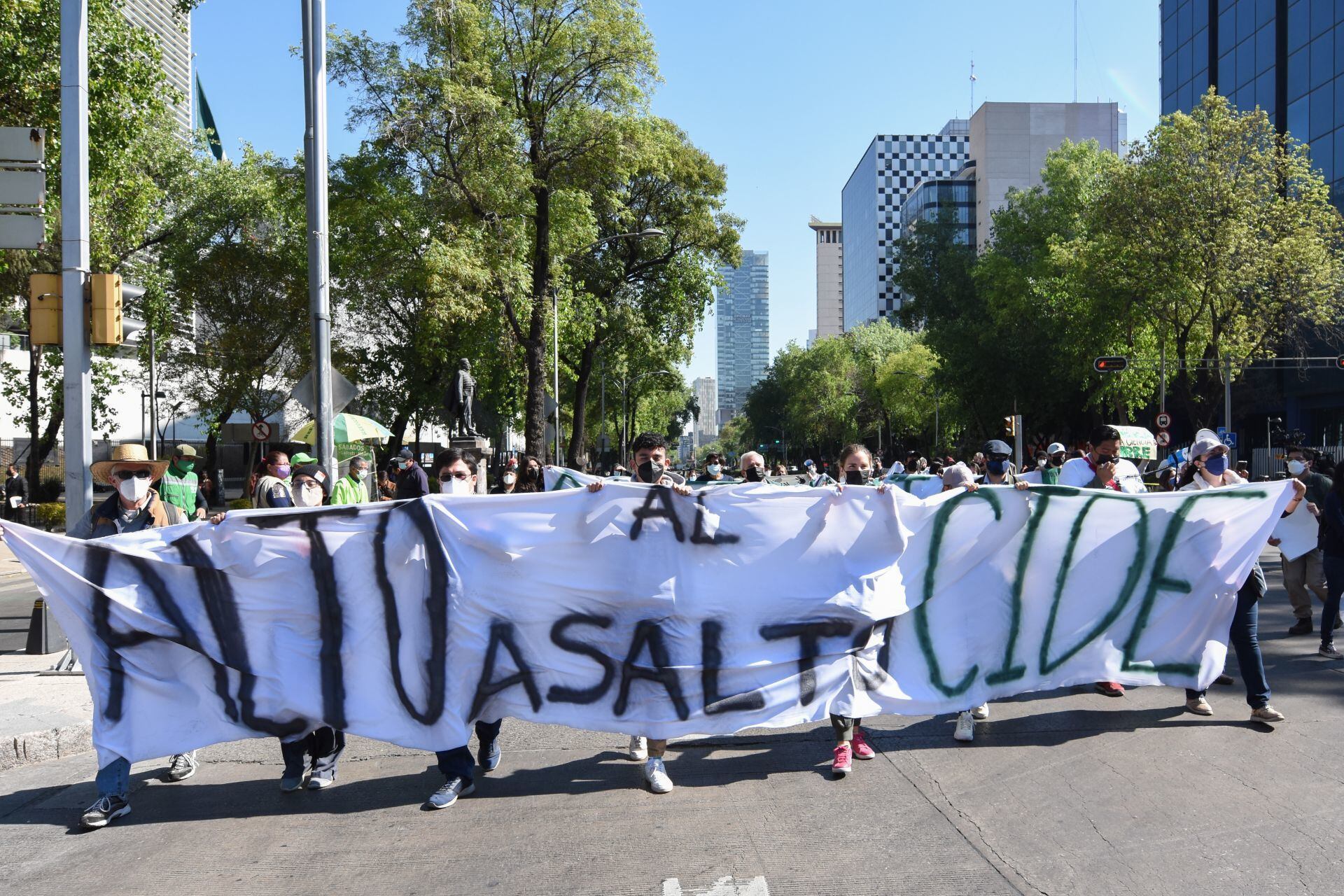 Estudiantes del CIDE van a Palacio Nacional y piden a AMLO destitución de Romero Tellaeche