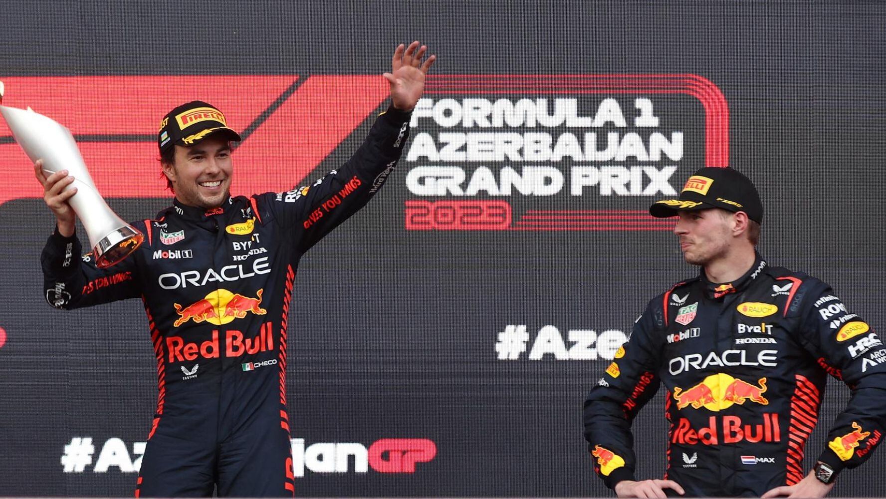 ‘Sí, tuve algo de suerte’, responde ‘Checo’ Pérez a Horner tras ganar el GP de Azerbaiyán