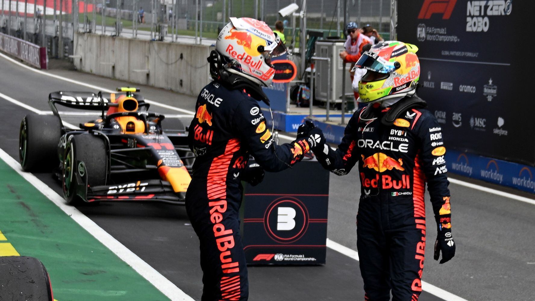 'Checo' Pérez y Max Verstappen lideraron el campeonato de la Fórmula 1 en 2023. (Foto: EFE / Christian Bruna)