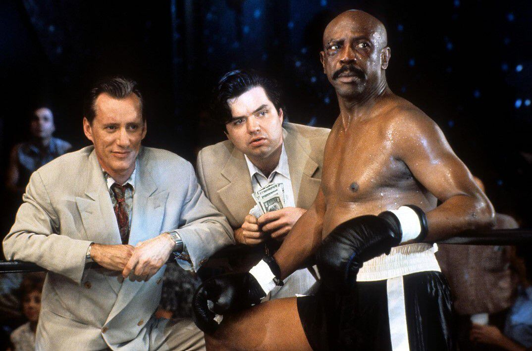 James Woods, Louis Gossett Jr. y Oliver Platt en 'El golpe perfecto' (1992). (Foto: IMDb).