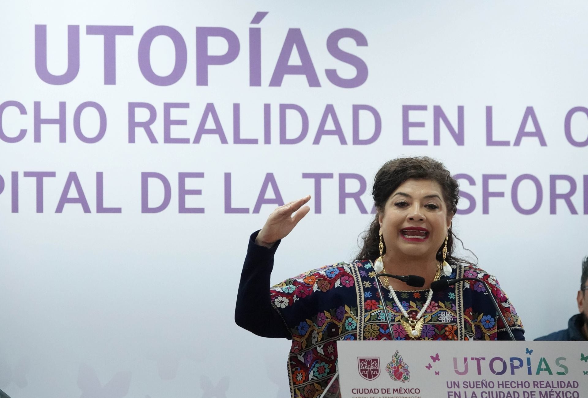 Clara Brugada encabezó la presentación de las nuevas utopías en la CDMX.