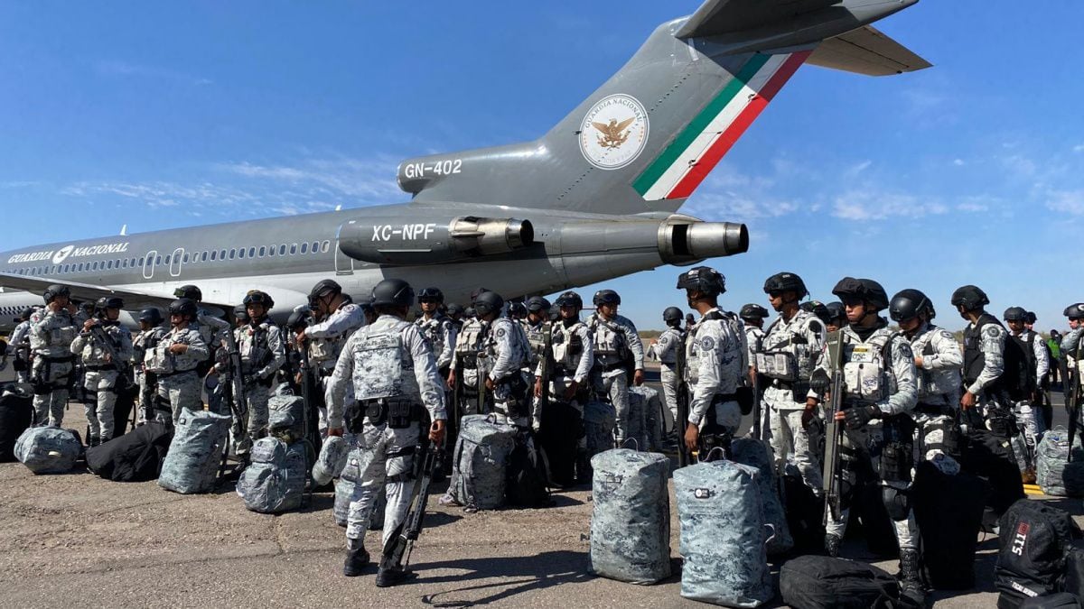 Mil 500 elementos de la Guardia Nacional arribaron este martes a Sonora para proteger la frontera con Estados Unidos.