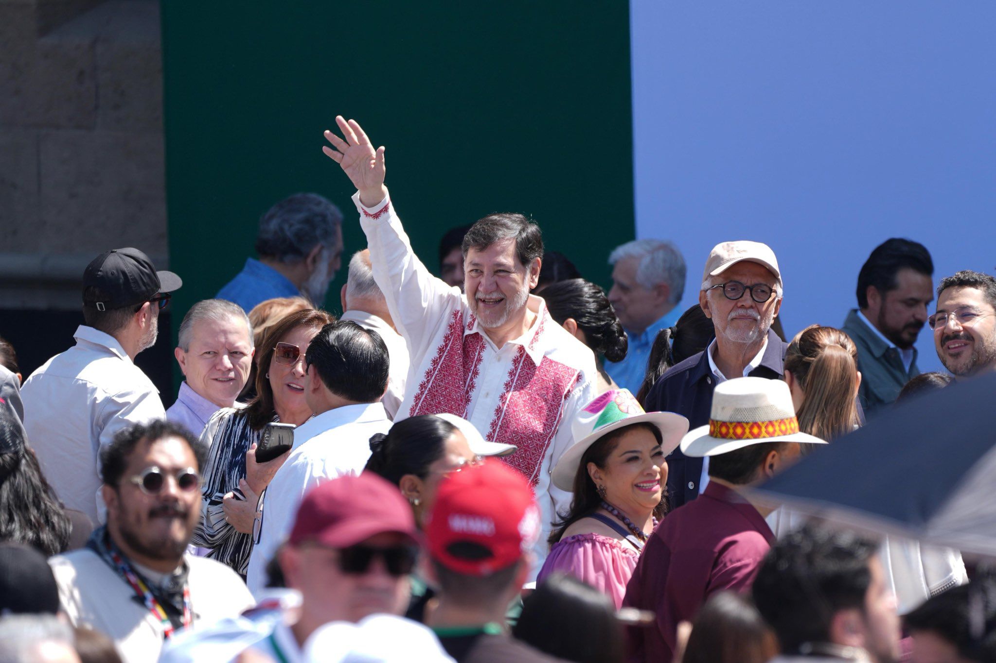 Fernández Noroña fue al evento de Claudia Sheinbaum. (Foto: @fernandeznorona).