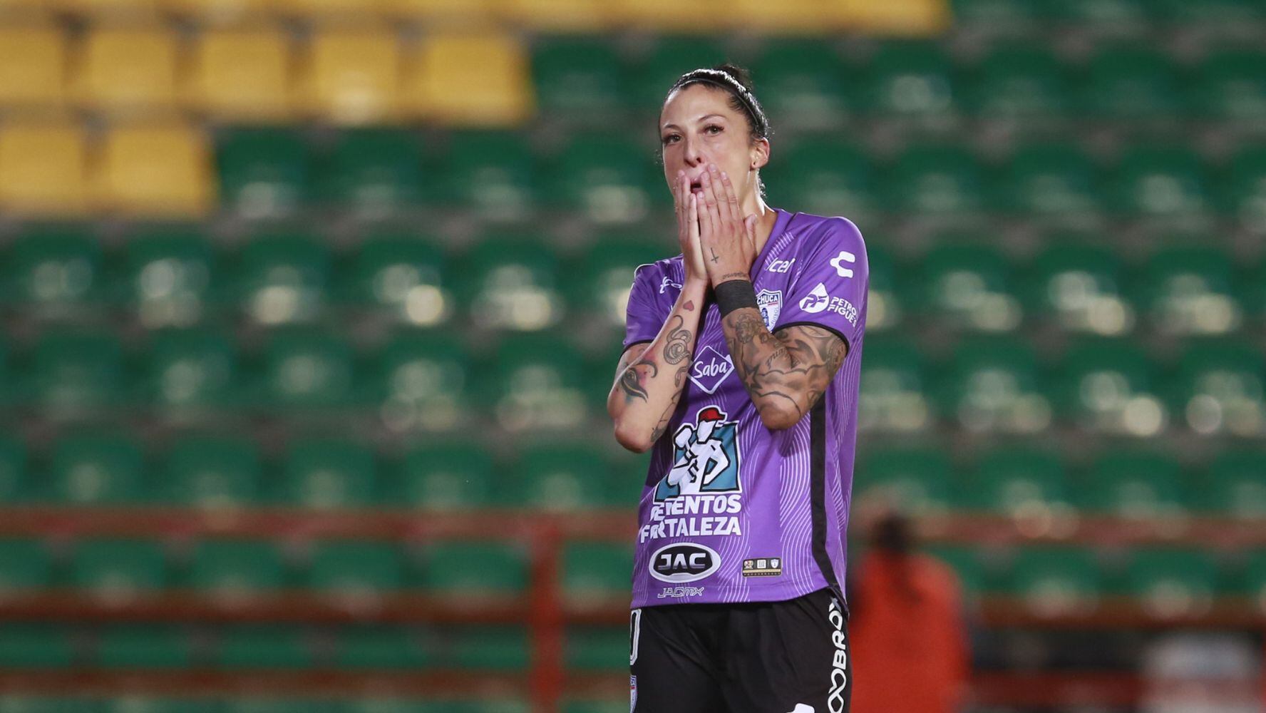 Jenni Hermoso debutó en 2022 en la Liga MX femenil con 'las Tuzas' de Pachuca. (Foto: EFE)
