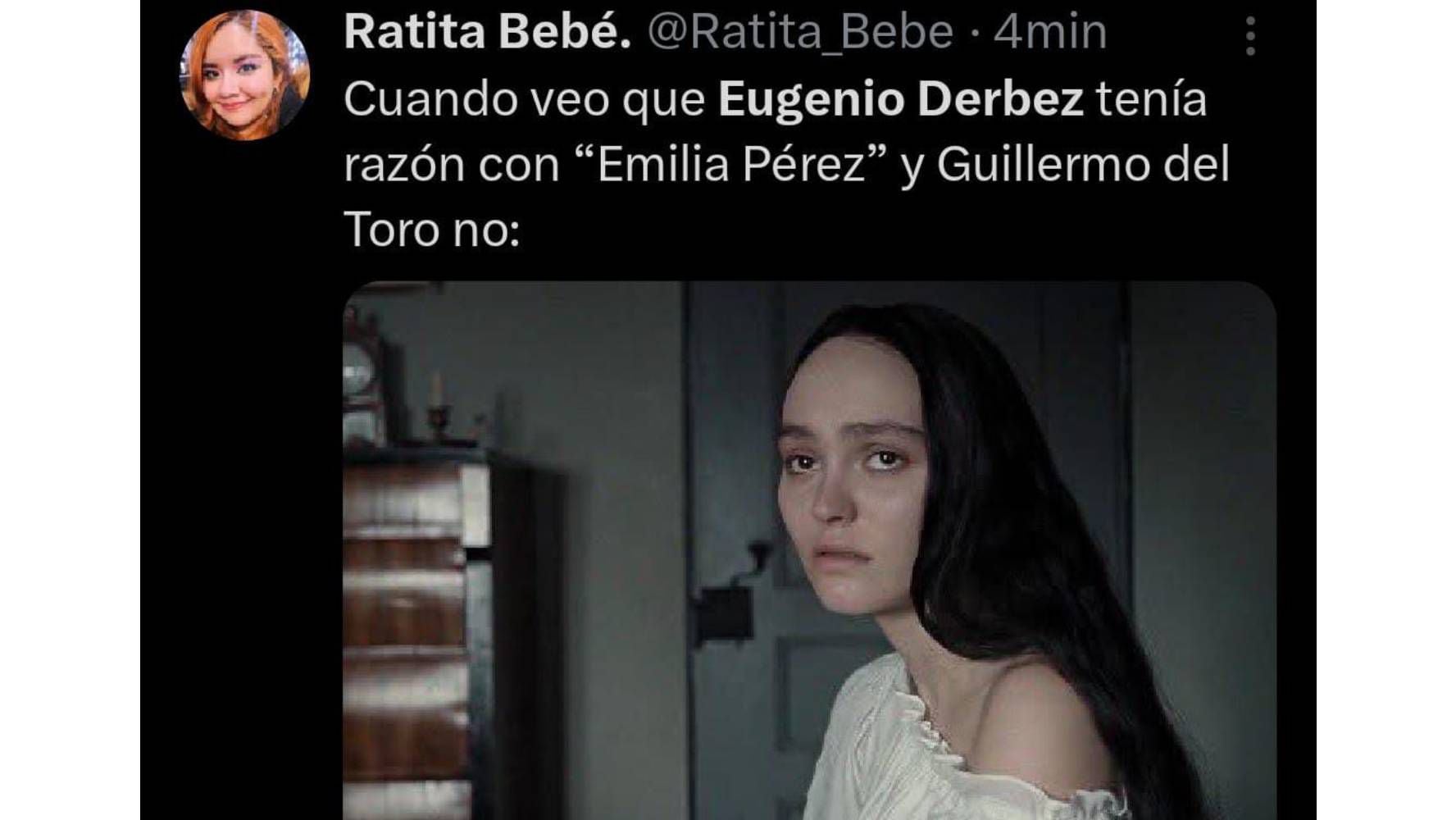 Memes de 'Emilia Pérez' y Eugenio Derbez. (Foto: Captura X)