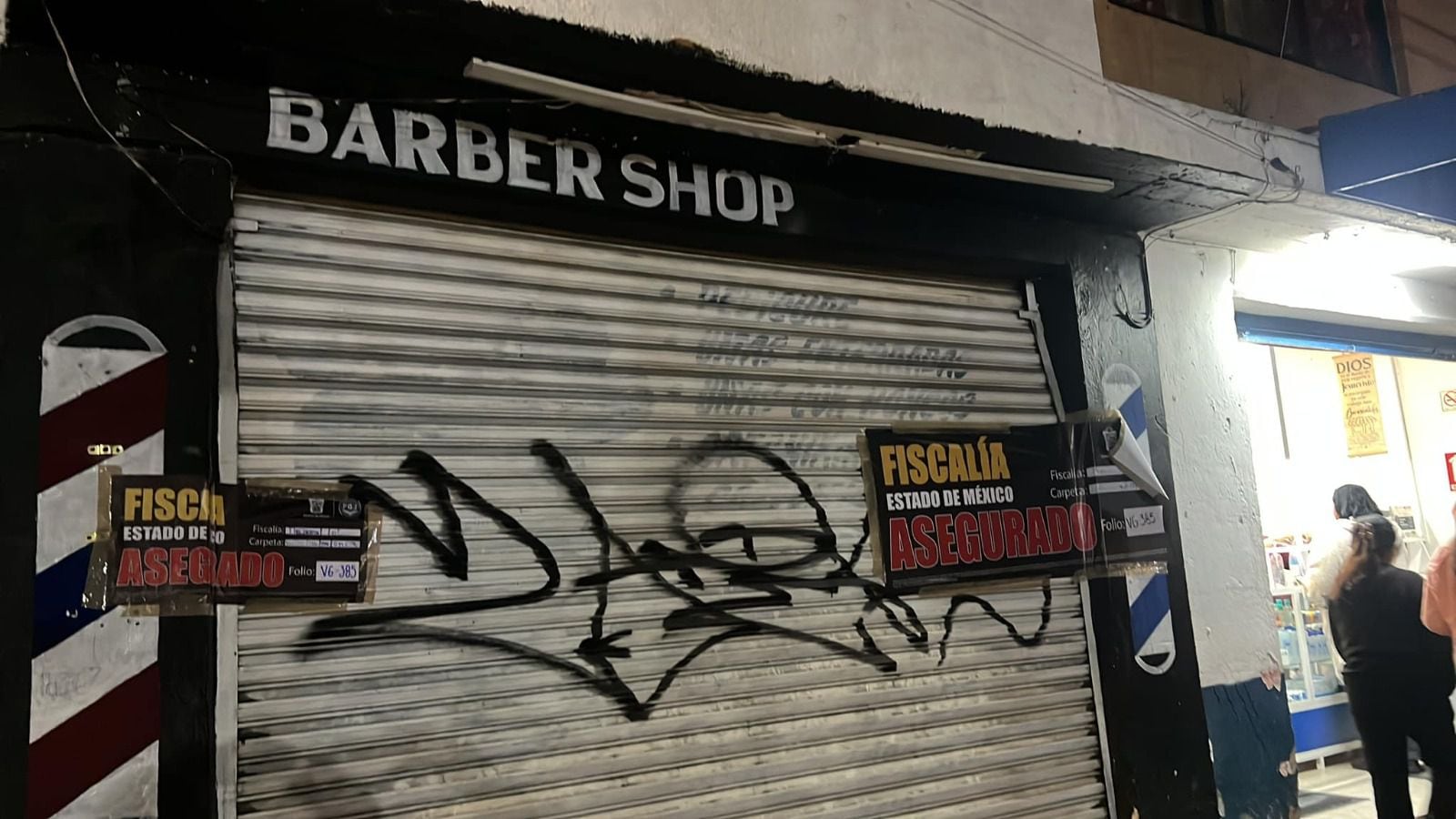 La barbería JC Barber Studio fue uno de los 312 negocios clausurados como parte del Operativo Atarraya en el Edomex.