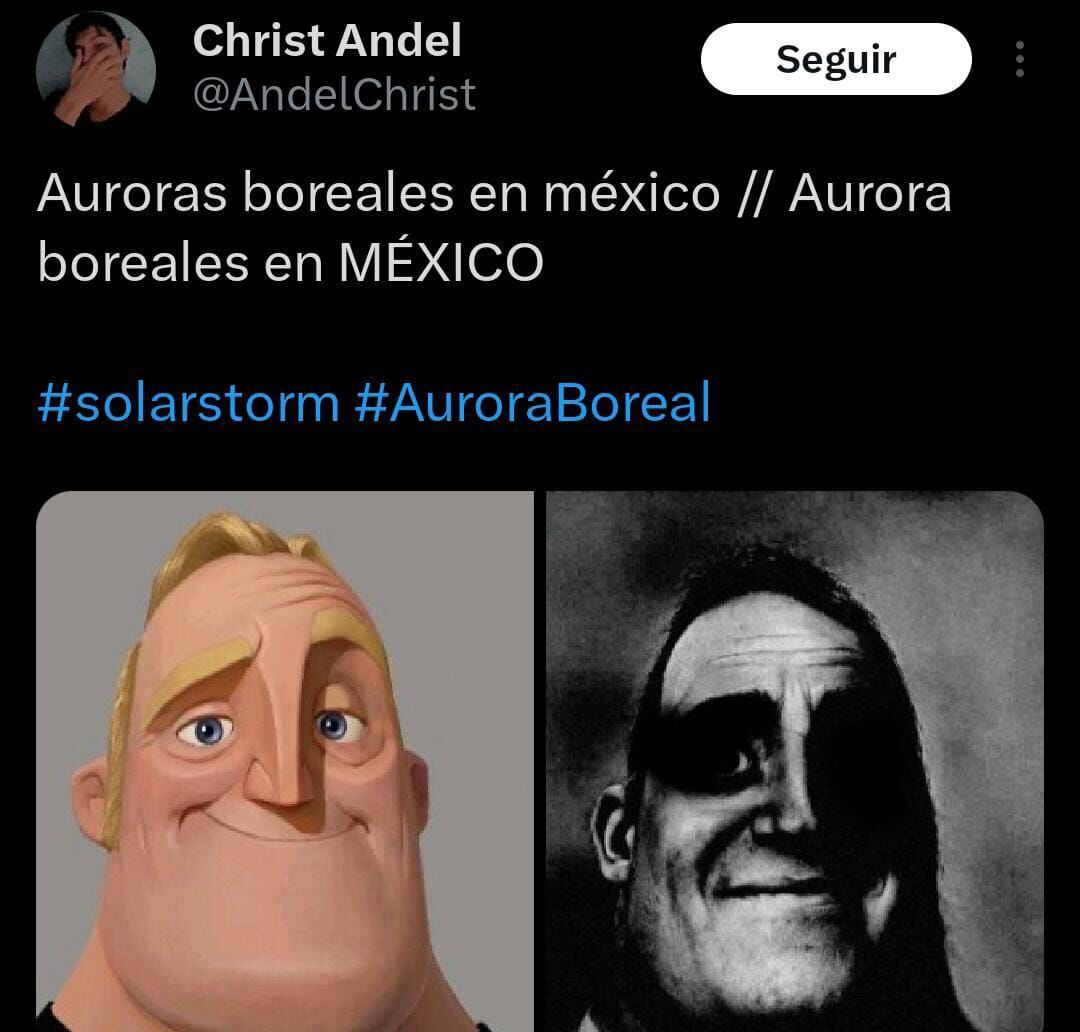Las personas se sorprendieron por ver auroras boreales en México. (Captura X)