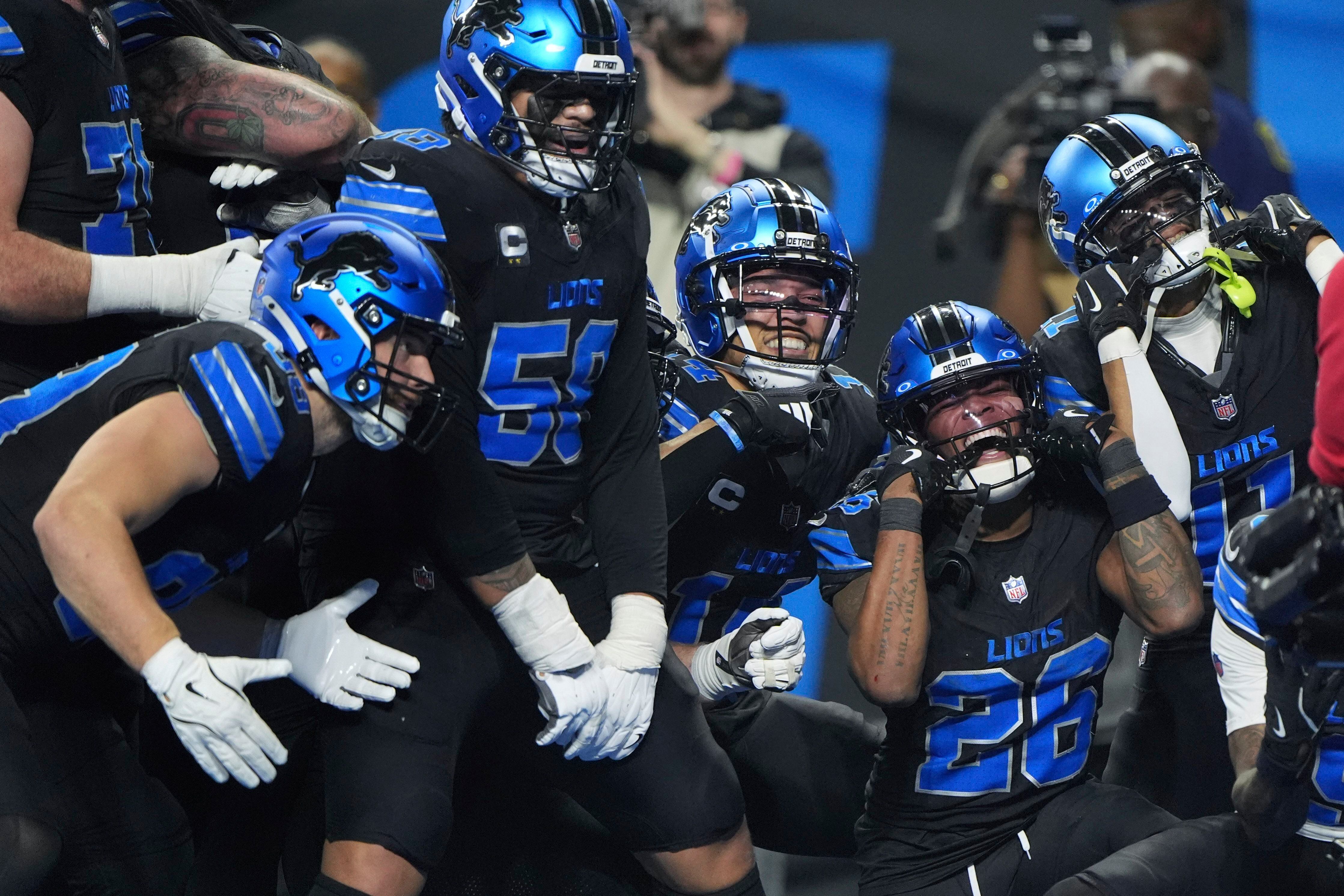 Los Lions de Detroit se enfrentan a Commanders este 18 de enero en las series divisionales de la NFL 2025. (AP Foto/Charlie Riedel)